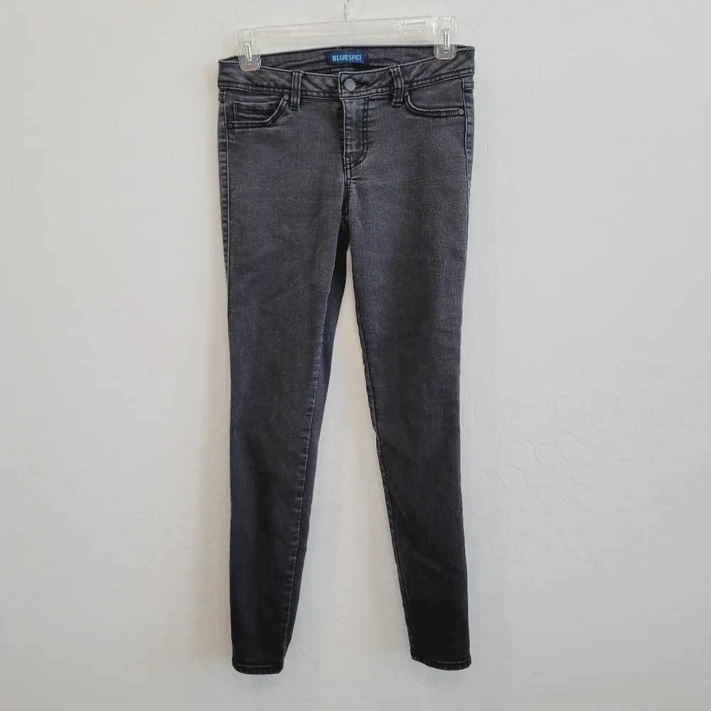 💕 Blue Spice Faded Black Skinny Jeans Size 5 - Picture 9 of 9